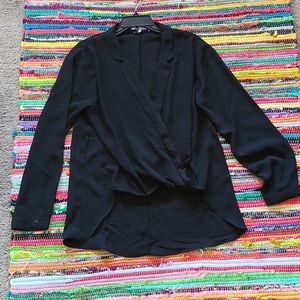 NWOT long sleeve hi-lo blouse